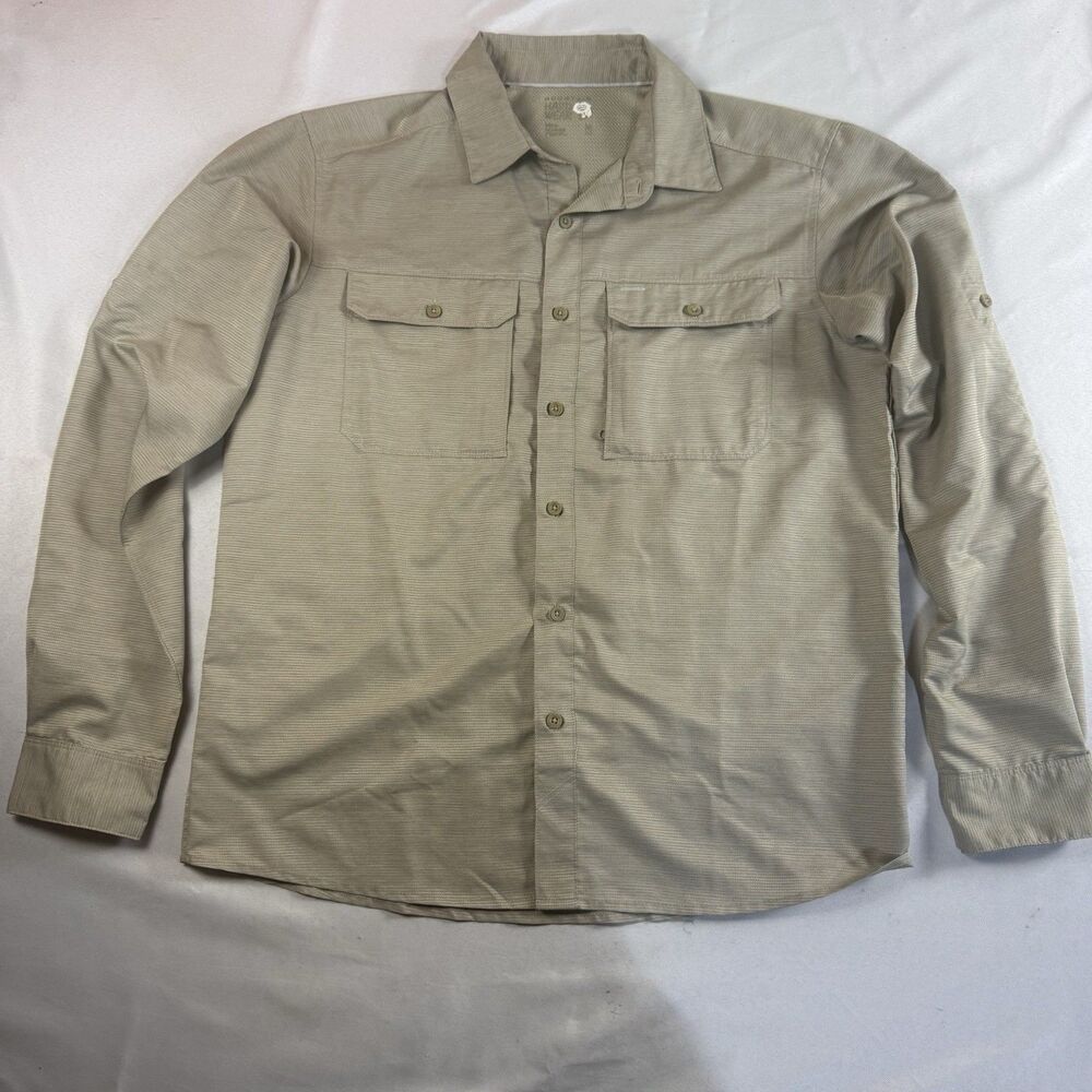 Mountain Hardwear Long Sleeve Button Up Mens L See Measurements Tag Missing